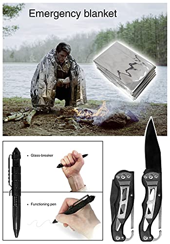 VViViD 10-Piece Outdoor Emergency Survival Kit