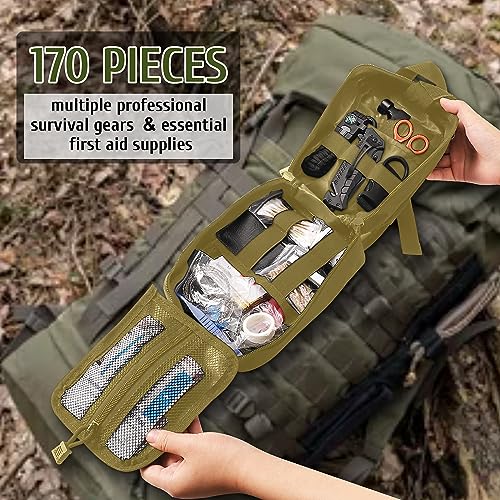 170-Piece Survival Kit with Essential Gear for Outdoor Adventures
