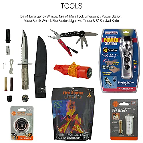 Elite 4-Person Emergency Kit with 3-Day Backpack