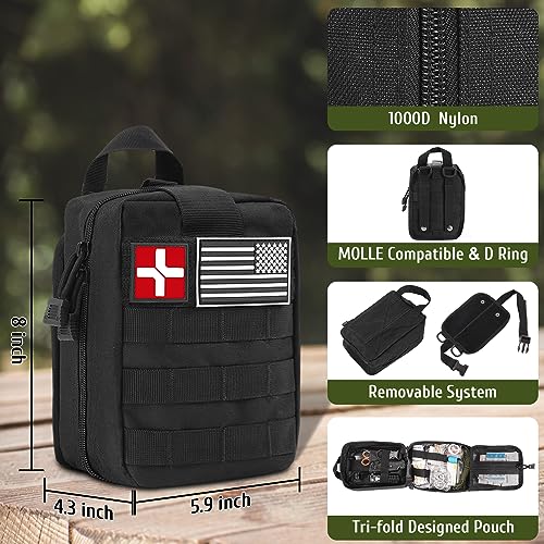 ABPIR 170 Piece Survival First Aid Trauma Kit
