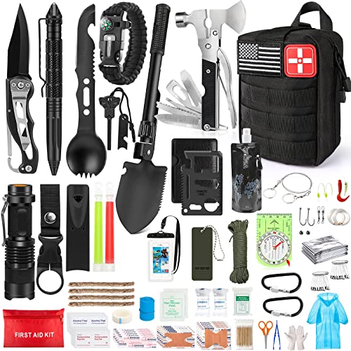 235pc Emergency Survival Kit - First Aid IFAK Bag