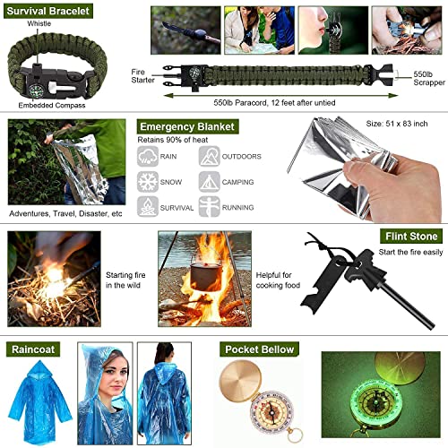 32-in-1 Professional Emergency Survival Gear Kit for Men