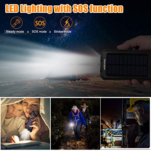 Outdoor Solar Power Bank with Dual USB Ports
