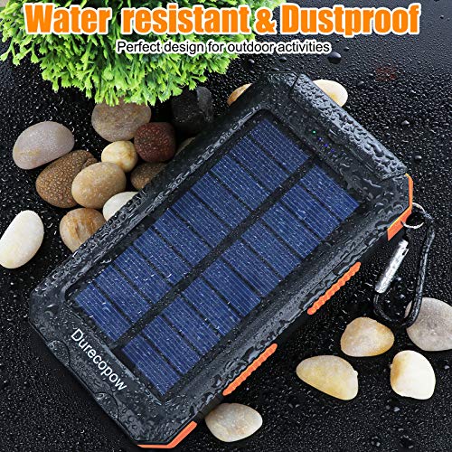 Outdoor Solar Power Bank with Dual USB Ports