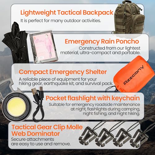 250 PCS Emergency Survival First Aid Kit with Tourniquet