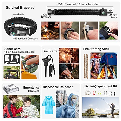 235pc Emergency Survival Kit - First Aid IFAK Bag