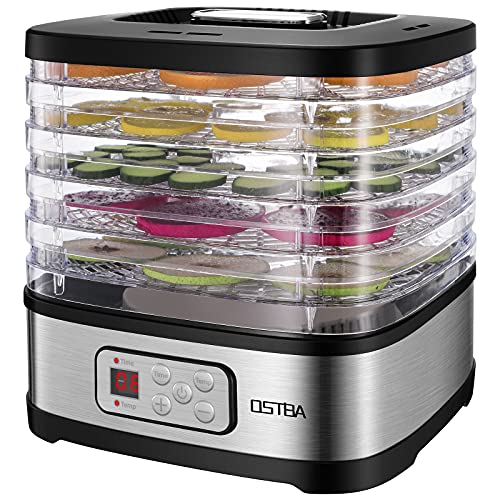 OSTBA 5-Tray Food Dehydrator with Timer and LED Display