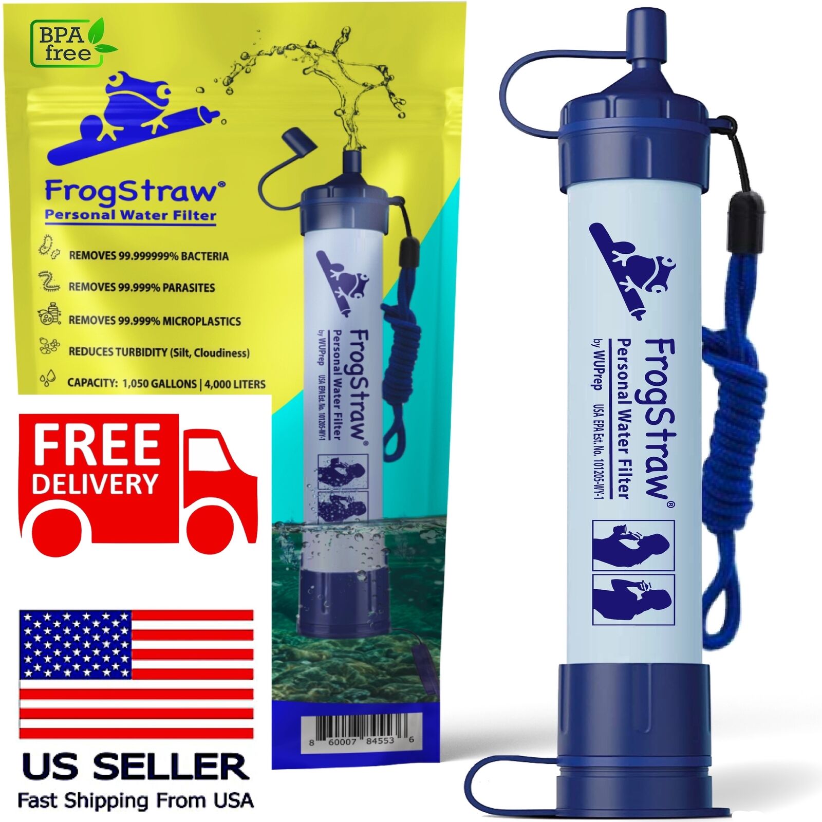 USA Camping Water Filtration System for Emergency Preparedness