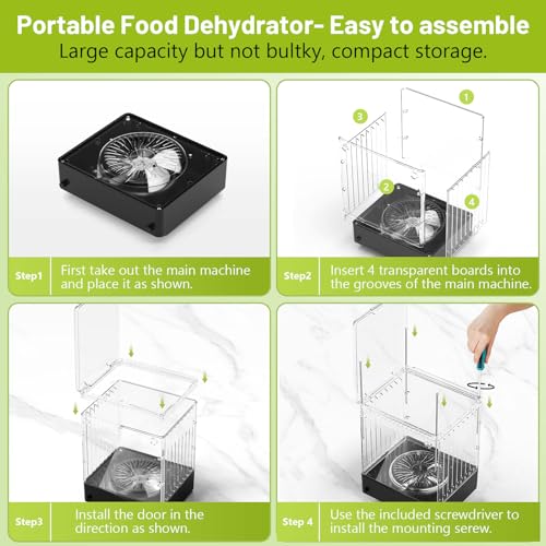 8-Tray Food Dehydrator Machine with Timer and Temperature Control