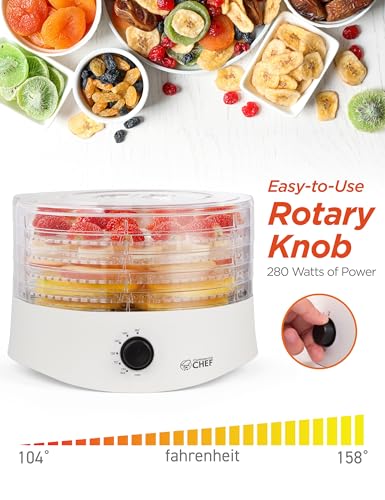 280W Commercial Chef Food Dehydrator for Jerky and More