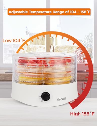 280W Commercial Chef Food Dehydrator for Jerky and More