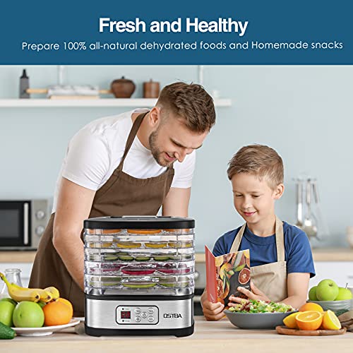 OSTBA 5-Tray Food Dehydrator with Timer and LED Display