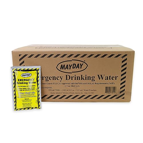Emergency Water Pouches - 50 Pack