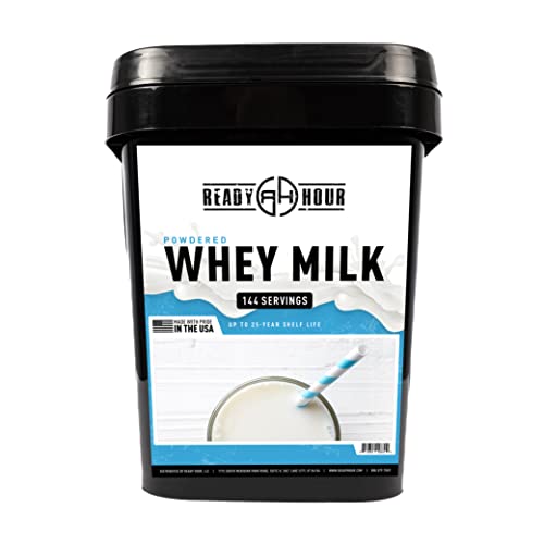 Portable Bulk Powdered Milk: 144 Servings, 25-Year Shelf Life
