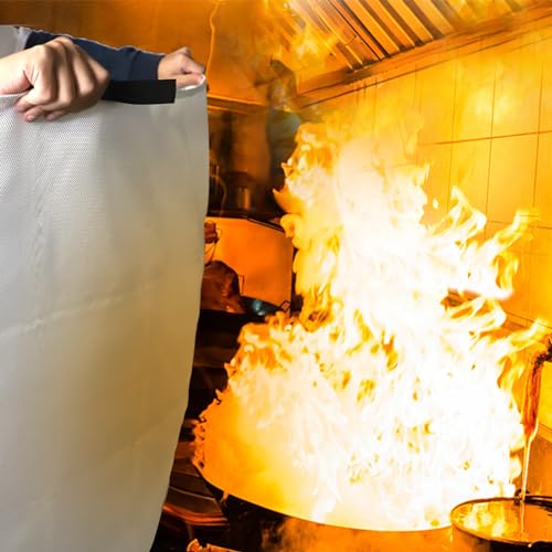 Auto-Out Emergency Fire Blanket Set: Home, Kitchen, Grill