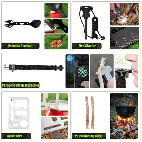 250-Piece Camping Survival Kit for Outdoor Emergencies
