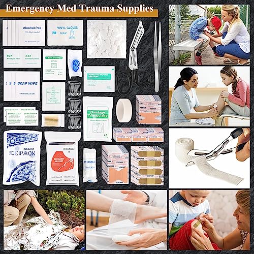 318 PCS Emergency Survival Kit, First Aid, Camping