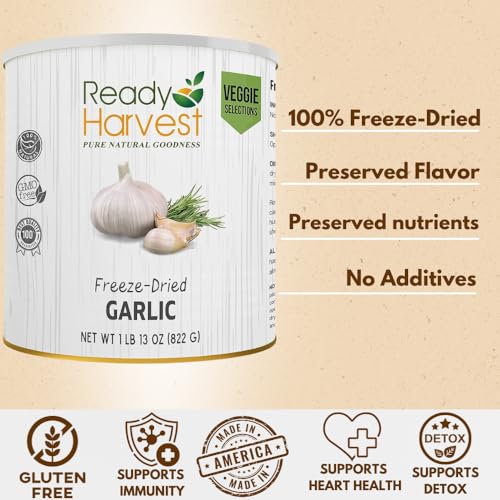 Freeze-Dried Garlic for Camping & Emergency Preparedness