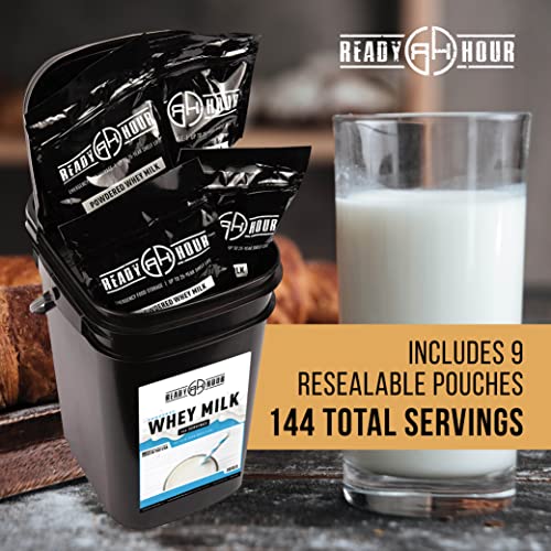 Portable Bulk Powdered Milk: 144 Servings, 25-Year Shelf Life