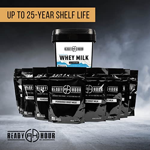 Portable Bulk Powdered Milk: 144 Servings, 25-Year Shelf Life