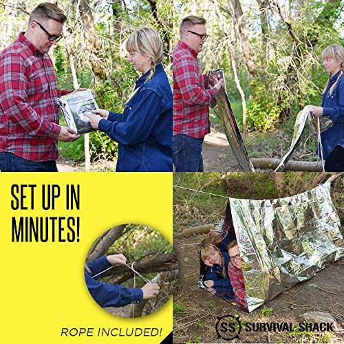 Emergency Survival Shelter Tent | 2 Person Mylar Thermal