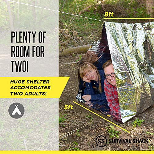 Emergency Survival Shelter Tent | 2 Person Mylar Thermal
