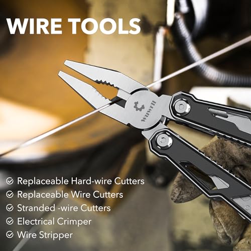 16-in-1 Stainless Steel Multitool for Camping and Survival