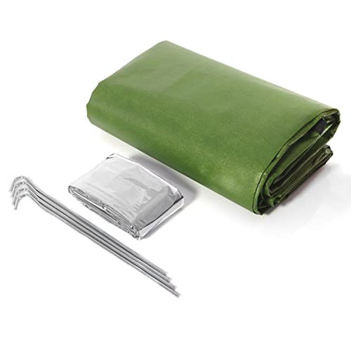 Mumu's Muse 3-Layer Survival Blanket - Army Green