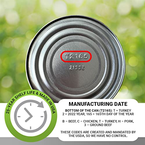 All Natural Mixed Canned Meat - Emergency Survival 28oz Cans (12 Pack)