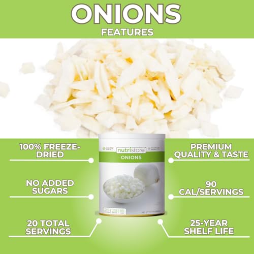 Emergency Survival Bulk Freeze Dried Onions | 20 Servings