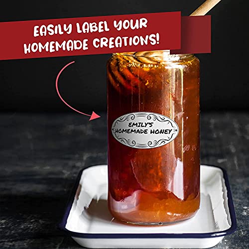 Dissolvable Canning Labels for Jars - Removable Stickers