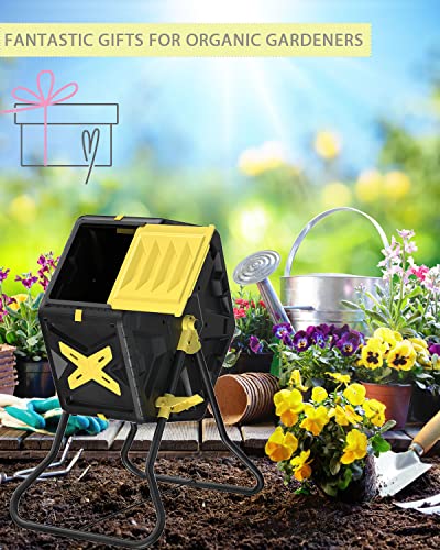 18.5 Gal BPA-Free Outdoor Tumbling Compost Bin