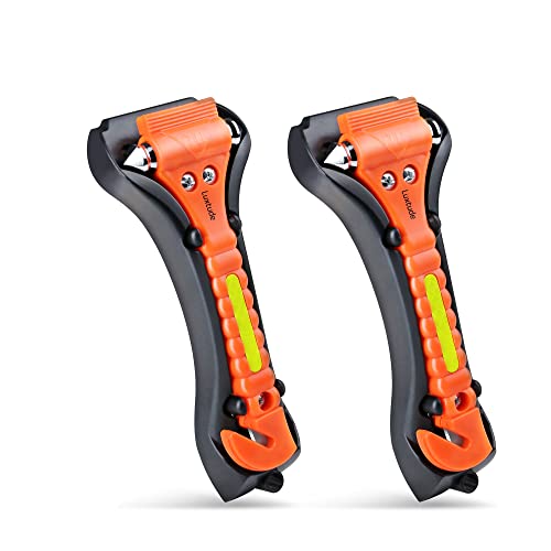 Luxtude Car Window Breaker & Seatbelt Cutter - 2 Packs