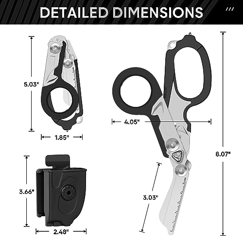 Foldable Trauma Shears with Glass Breaker – Outdoor Rescue Tool
