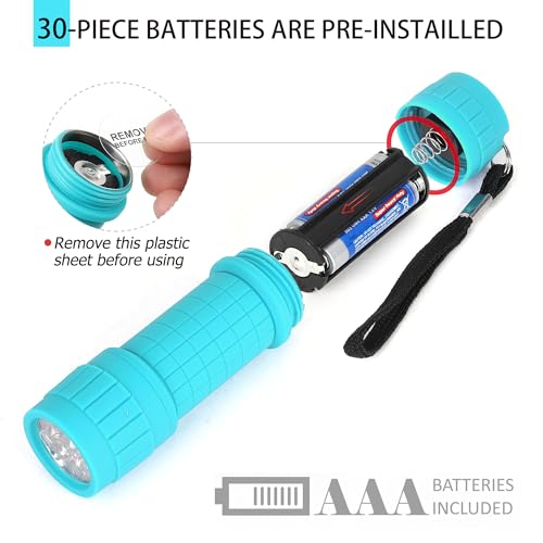 10-Pack of Mini Flashlights, Ideal for Teaching, Camping