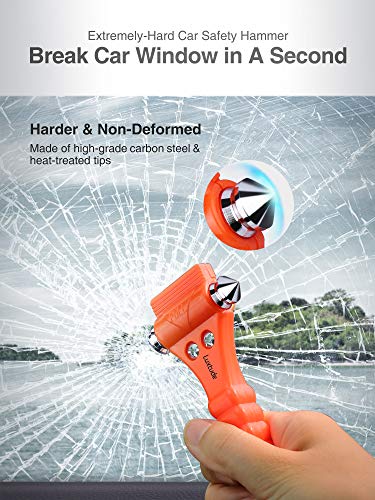 Luxtude Car Window Breaker & Seatbelt Cutter - 2 Packs