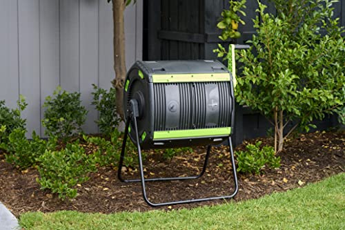 Geared Two Compartment Compost Tumbler - 48 Gallon