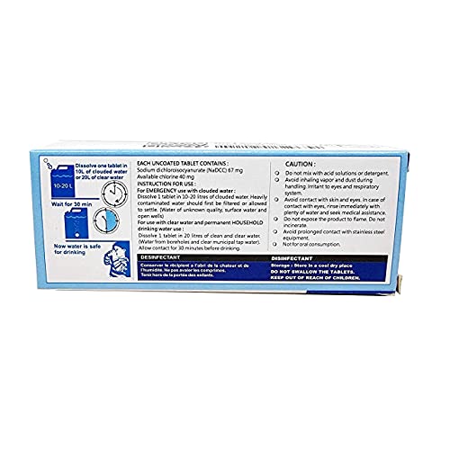 Ef-Chlor Water Purification Tablets - 100 Tablets - Ultimate Emergency Solution
