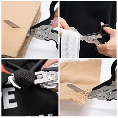 6-in-1 Emergency Response Shears with Strap Cutter and Glass Breaker