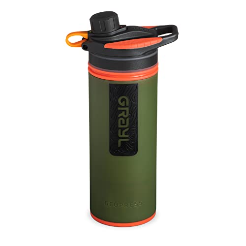 GRAYL GeoPress Water Purifier Bottle - Hiking, Camping, Survival