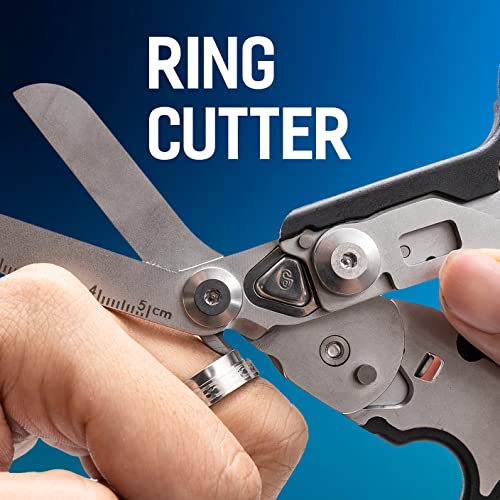 6-in-1 Emergency Response Shears with Strap Cutter and Glass Breaker