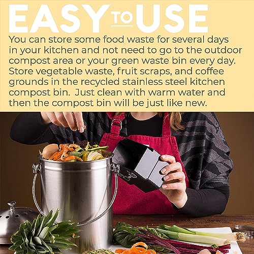 EPICA Kitchen Compost Bin | 1.3 Gallon