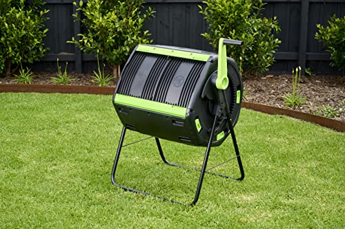 Geared Two Compartment Compost Tumbler - 48 Gallon