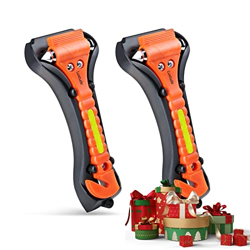 Luxtude Car Window Breaker & Seatbelt Cutter - 2 Packs