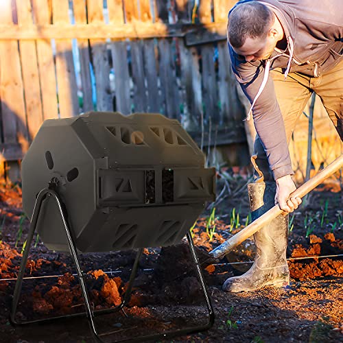 Dual Chamber Composter for Garden Yard
