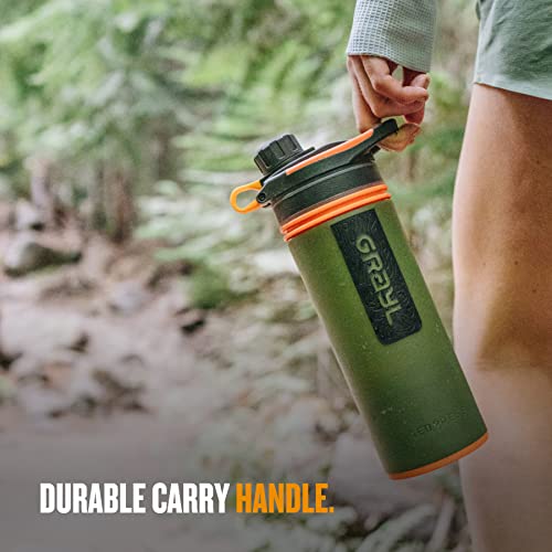 GRAYL GeoPress Water Purifier Bottle - Hiking, Camping, Survival