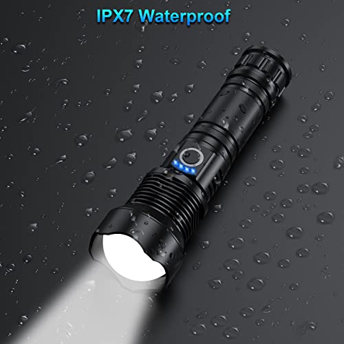High-Powered Rechargeable Flashlight - 2 Pack