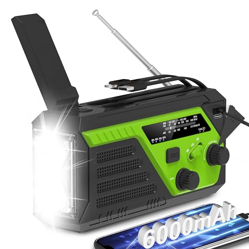 Storm Radio with Built-in Cable, Crank, and SOS