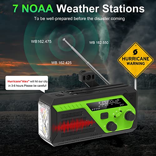 Storm Radio with Built-in Cable, Crank, and SOS