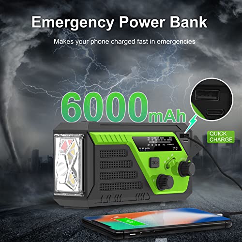 Storm Radio with Built-in Cable, Crank, and SOS